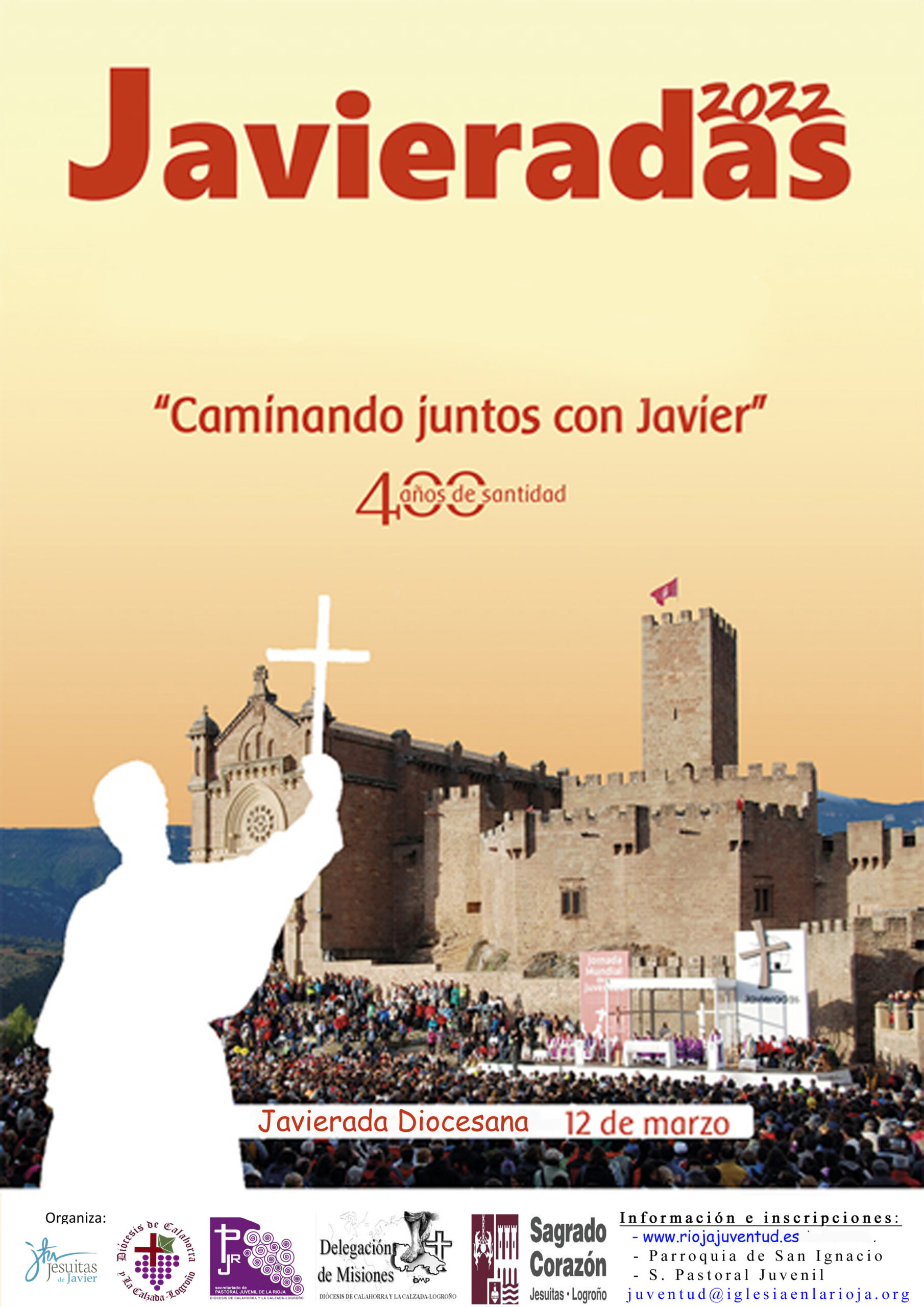 javieradas, juventud peregrinacion la rioja navarra san ignacio de loyola san francisco javier