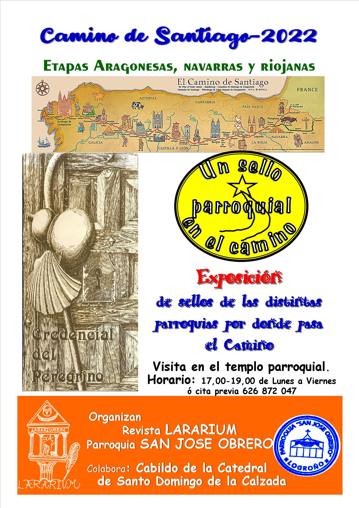 sello camino de santiago la rioja parroquia san jose obrero logroño