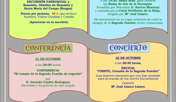 50 años bodas de oro sagrada familia