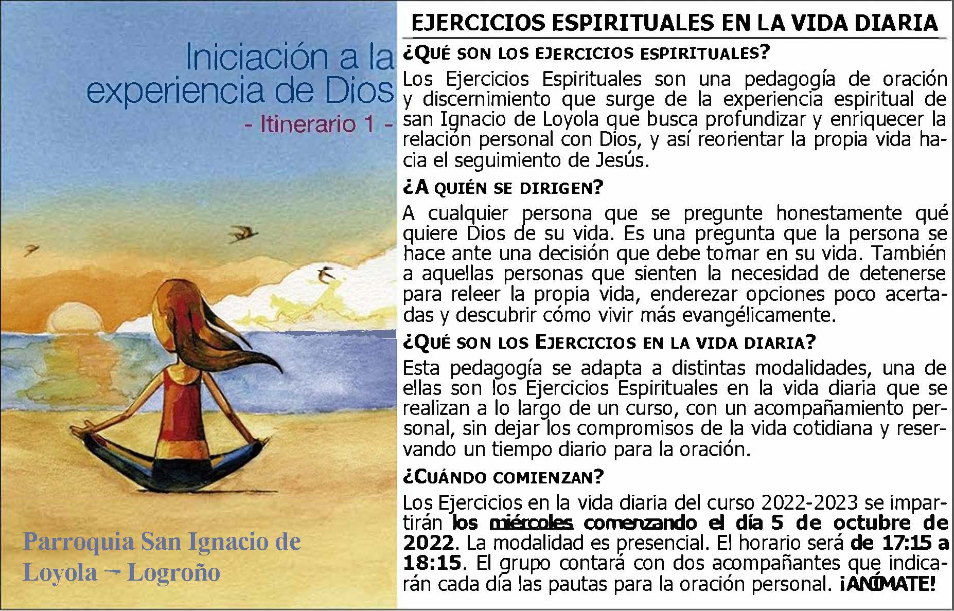 EJERCICIOS ESPIRITUALES SAN IGNACIO LOYOLA