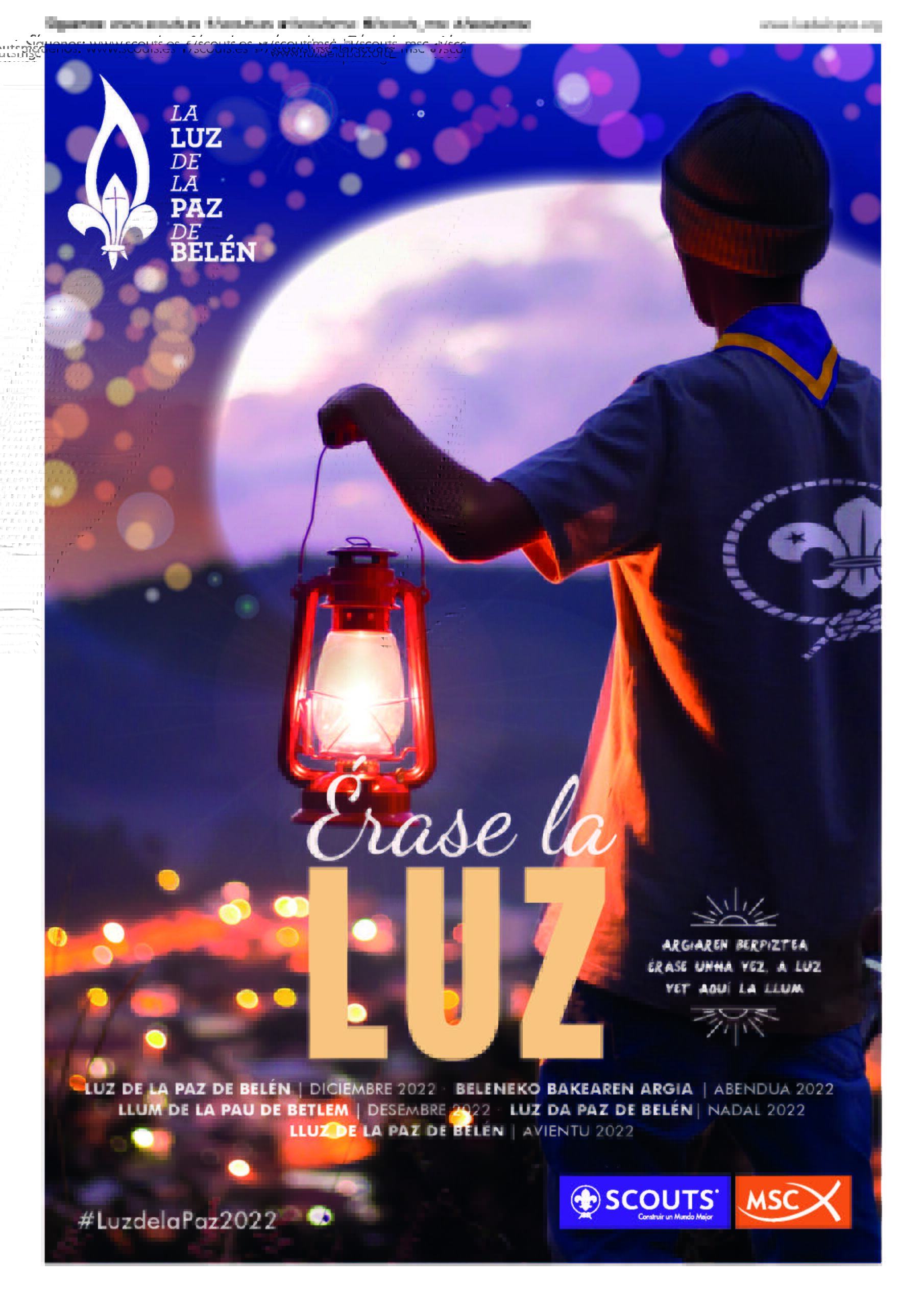 luz de la paz de belen scouts msc