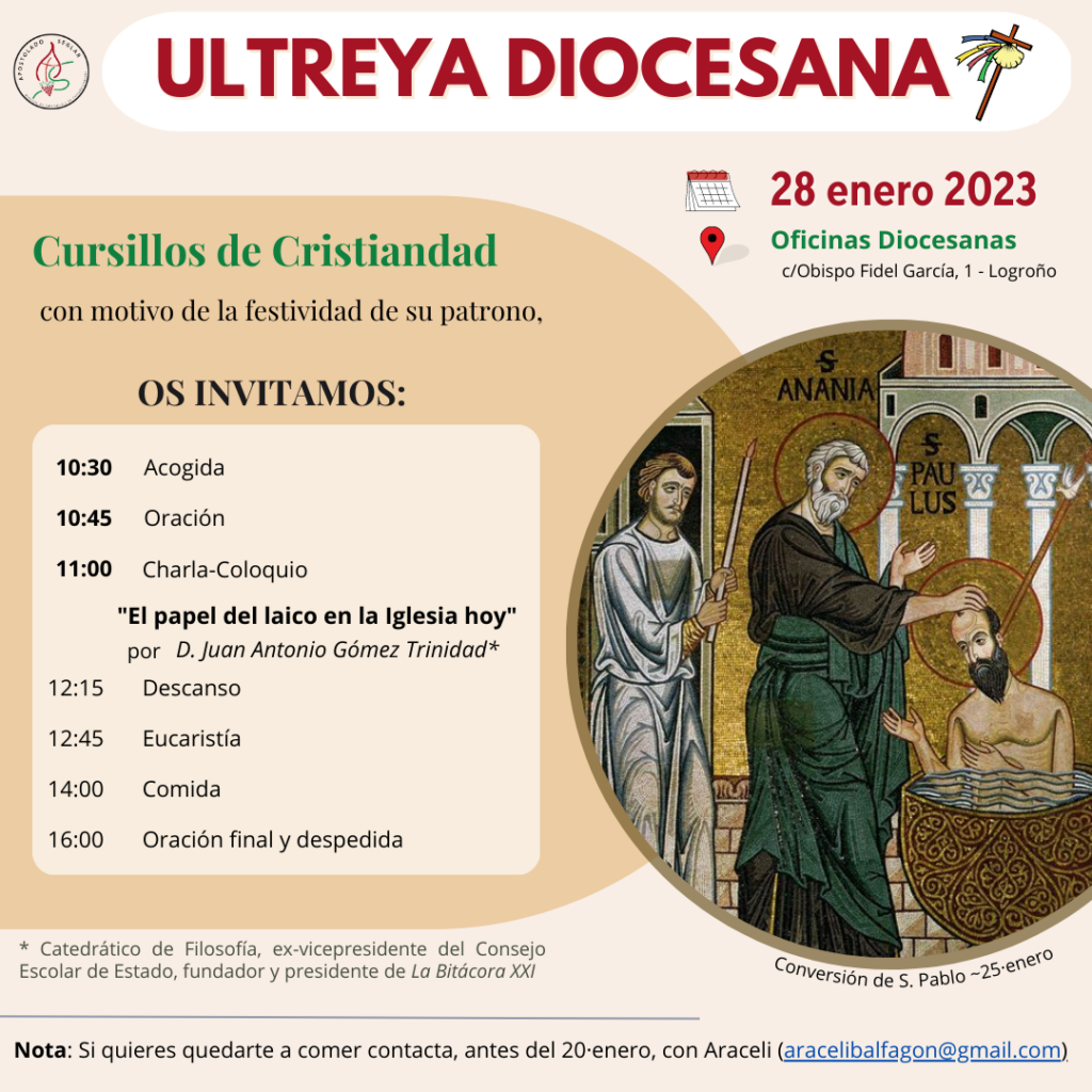 ultreya diocesana movimiento cursillos de cristiandad la rioja