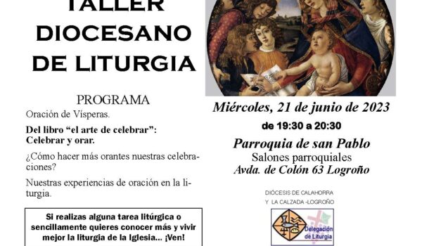 Taller diocesano liturgia 21 de junio 2023 La Rioja logroño San Pablo