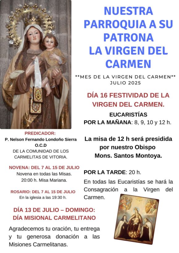 Celebraciones en honor a la Virgen del Carmen en Logroño